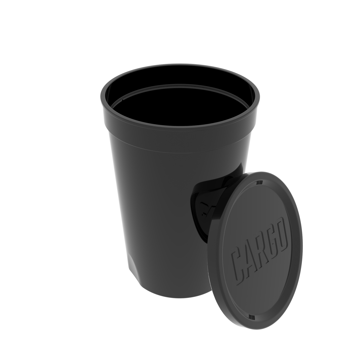 cargo cup with lid off